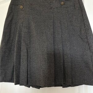 LOFT Charcoal A-Line Skirt